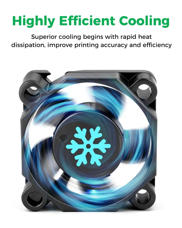 Alt view image 4 of 7 - Creality Official K2 Plus Heatbreak Fan, 24V Throat Cooling Fan with Highly Efficient Cooling, K2 Series Extruder Hotend Heat Sink Fan Accessories for Creality K2 Plus/K2 Pro/K2