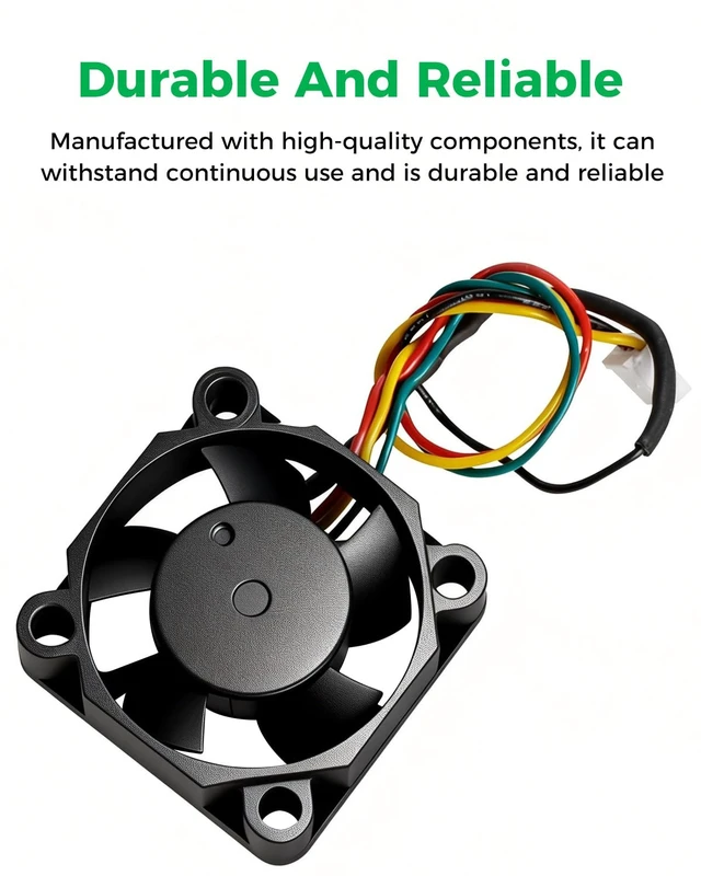 Alt view image 6 of 7 - Creality Official K2 Plus Heatbreak Fan, 24V Throat Cooling Fan with Highly Efficient Cooling, K2 Series Extruder Hotend Heat Sink Fan Accessories for Creality K2 Plus/K2 Pro/K2