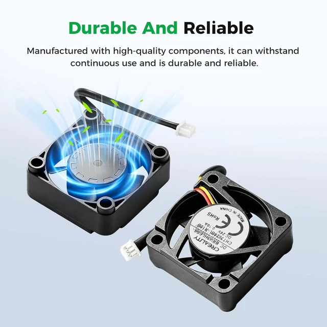 Alt view image 5 of 7 - Creality Official K1 Series 3010 Axial Fan, Original K1 Max 3010 Axial Cooling Fan with 2-Pin Connector, Hotend Temperature Control for K1 Series Printer, Hotend Cooling Fan for K1/K1C/K1 Max/K1 SE