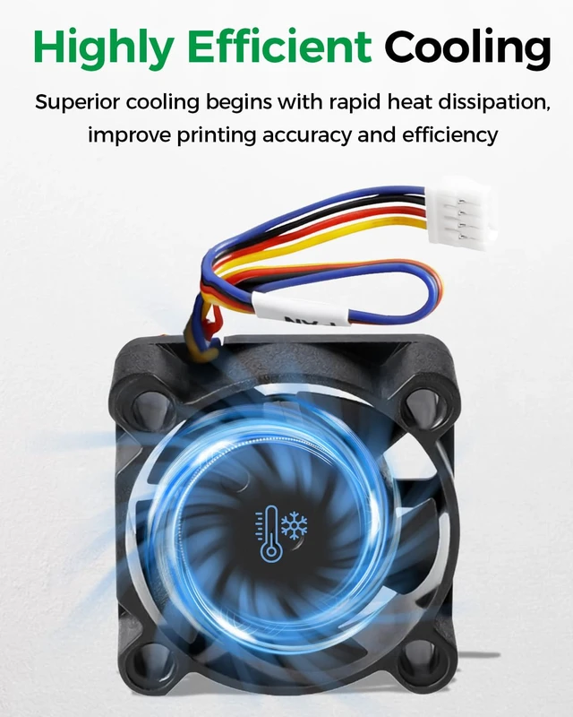 Alt view image 4 of 7 - Creality Official Ender 3 V4 Heatbreak Fan, Official Original Cooling Fan, 24V Throat Cooling Fan with Highly Efficient Cooling, Extruder Hotend Heat Sink Fan Accessories for Ender 3 V4