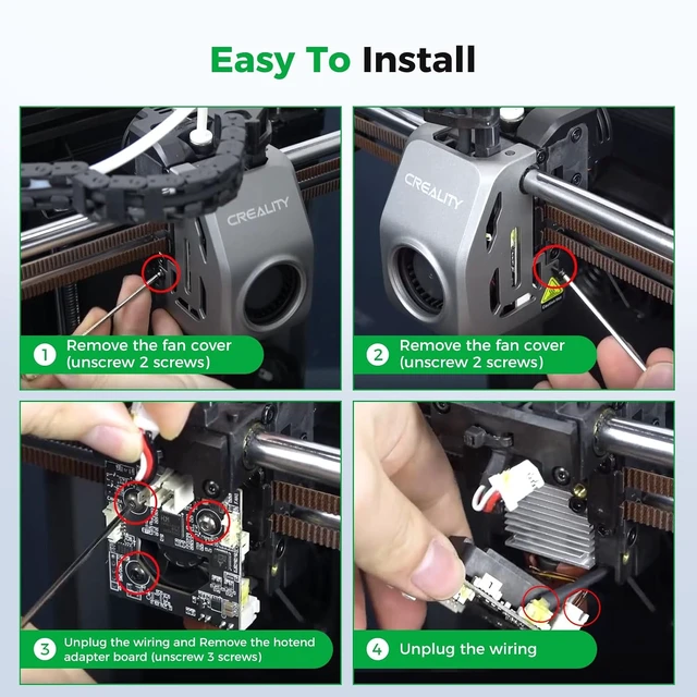 Alt view image 7 of 7 - Creality Official K1 Series 3010 Axial Fan, Original K1 Max 3010 Axial Cooling Fan with 2-Pin Connector, Hotend Temperature Control for K1 Series Printer, Hotend Cooling Fan for K1/K1C/K1 Max/K1 SE