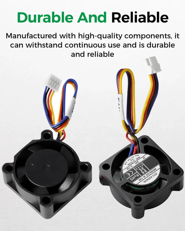 Alt view image 6 of 7 - Creality Official Ender 3 V4 Heatbreak Fan, Official Original Cooling Fan, 24V Throat Cooling Fan with Highly Efficient Cooling, Extruder Hotend Heat Sink Fan Accessories for Ender 3 V4