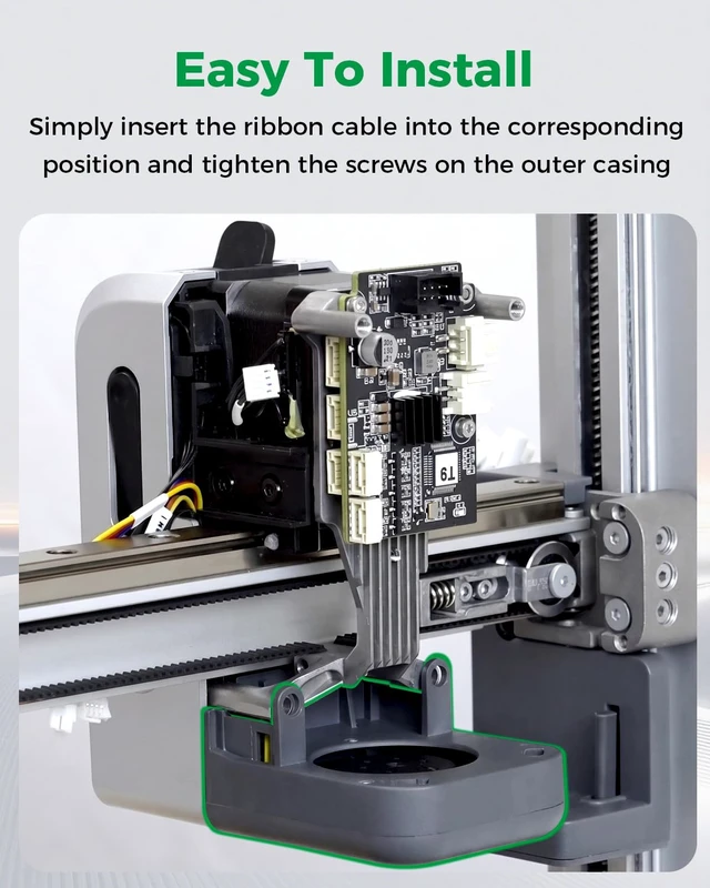 Alt view image 5 of 7 - Creality Official Ender 3 V4 Model Fan Cooling Module, Original Replacement Blower Fan Assembly, 4-Pin PWM Hotend Cooling Fan For Consistent Print Cooling, Model Fan Cooling Replacement For Ender 3 V4