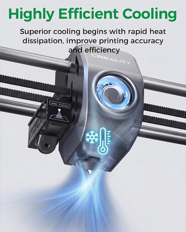Alt view image 3 of 7 - Creality Official K1 Series Fan Combo Pack, 4020 Blower Fan & 3010 Axial Fan Replacement Kit, Dual Fan Set, Hotend Cooling & Electronics Cooling for Creality K1 Serises 3D Printers