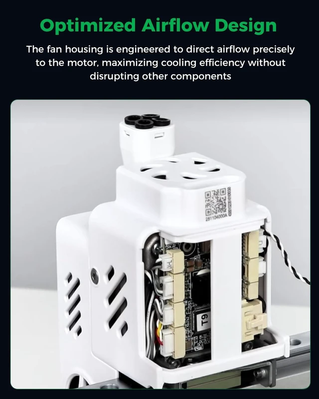 Alt view image 3 of 7 - Creality Official SPARKX i7 Extruder Motor Cooling Fan Assembly, Original i7 3011 Blower Fan, Effective Heat Dissipation, Cooling for Extruder Stepper Motor, 3D Printer Cooling Replacement Accessory
