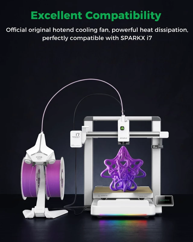 Alt view image 6 of 7 - Creality Official SPARKX i7 Extruder Motor Cooling Fan Assembly, Original i7 3011 Blower Fan, Effective Heat Dissipation, Cooling for Extruder Stepper Motor, 3D Printer Cooling Replacement Accessory