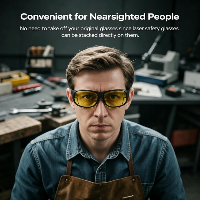 Alt view image 4 of 7 - Creality CR20 Laser Safety Glasses OD7+ for 800-1095nm & OD6+ for 316-460nm, CE EN 207 Certified, Protective Goggles for UV/Blue/Diode/Fiber Laser Engravers, Polycarbonate Lens
