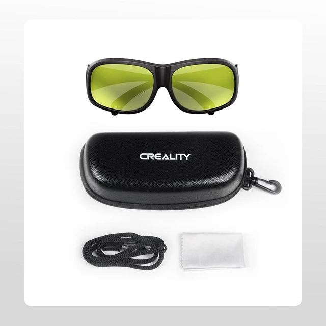 Alt view image 7 of 7 - Creality CR20 Laser Safety Glasses OD7+ for 800-1095nm & OD6+ for 316-460nm, CE EN 207 Certified, Protective Goggles for UV/Blue/Diode/Fiber Laser Engravers, Polycarbonate Lens