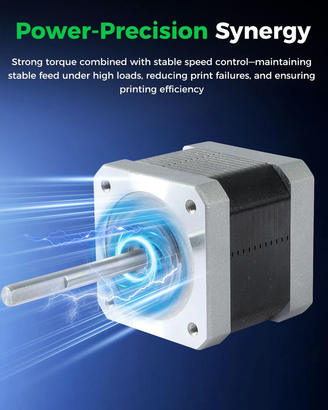 Alt view image 4 of 7 - Creality Official Ender-3 V4 X-Axis Motor, Original Replacement 42-40 Stepper Motor with Long Shaft, High Torque for Smooth Motion Control, 3D Printer Motor for Ender 3 V4