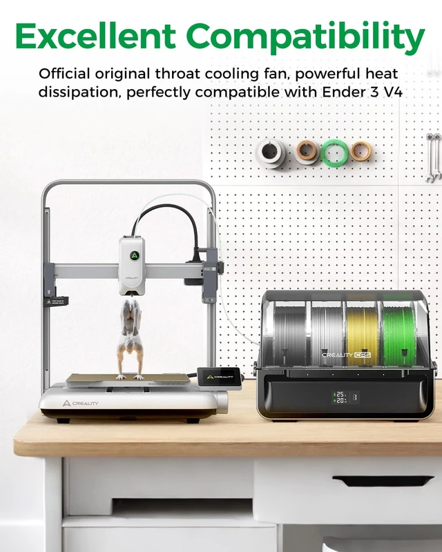 Alt view image 2 of 7 - Creality Official Ender 3 V4 Heatbreak Fan, Official Original Cooling Fan, 24V Throat Cooling Fan with Highly Efficient Cooling, Extruder Hotend Heat Sink Fan Accessories for Ender 3 V4