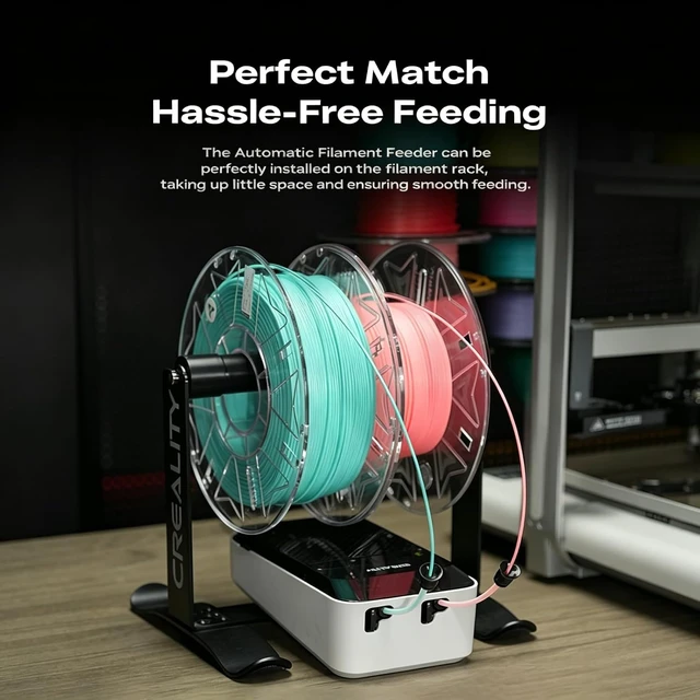 Alt view image 3 of 6 - Creality Official Multi-Kilogram Filament Workstand V2, Original Filament Spool Metal Holder Racks for Creality K1/ K2 Series/Ender 3 Series/CR Series/CR-30 3D Printerand All FDM 3D Printer