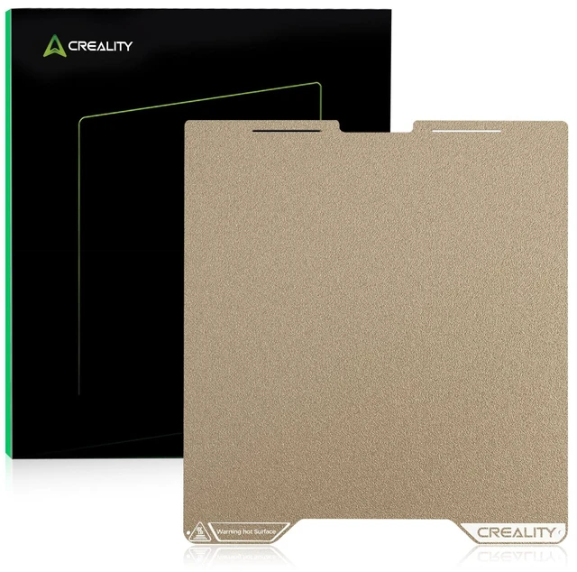 Main image of Creality Official Ender 3 V4 Build Plate, Original PEI Textured Plate Kit Spring Steel Plate 225 * 250mm, High Adhesion, Flexible Removable 3D Printing Build Plate Accessory for Ender 3 V4 3D Printer
