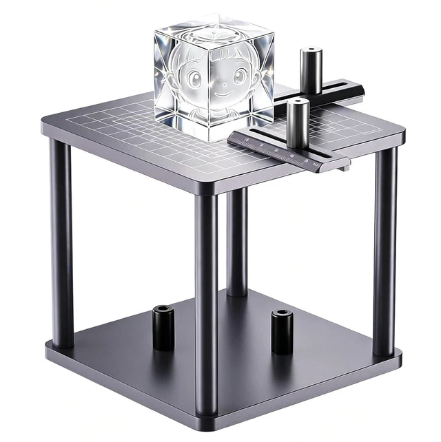 Main image of Creality Internal Engraving Stand for Falcon T1 UV 5W, Adjustable Positioning Rulers, Compatible with Dedicated F130 Field Lens, Quick-Install, Precision Center Alignment for Crystal Engraving