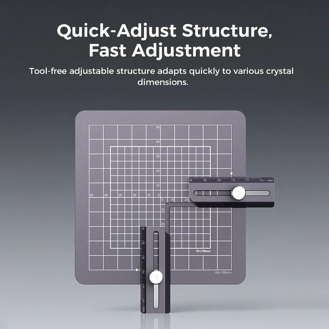 Alt view image 6 of 7 - Creality Internal Engraving Stand for Falcon T1 UV 5W, Adjustable Positioning Rulers, Compatible with Dedicated F130 Field Lens, Quick-Install, Precision Center Alignment for Crystal Engraving
