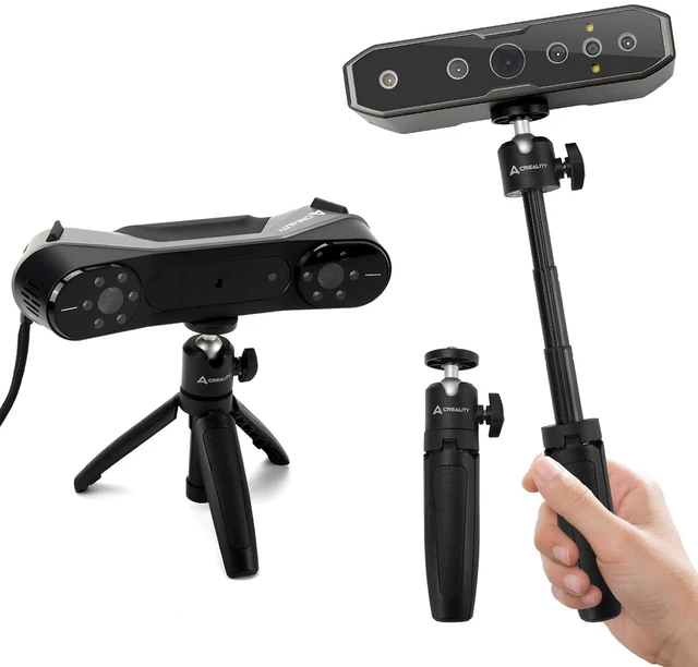 Main image of Creality Extension Pole Tripod, Mini Selfie Stick Tripod Stand Handle Grip for CR-Scan Otter/Raptor 3D Scanner, Suitable for Handheld Scanning, Fixed Camera Position Scanning