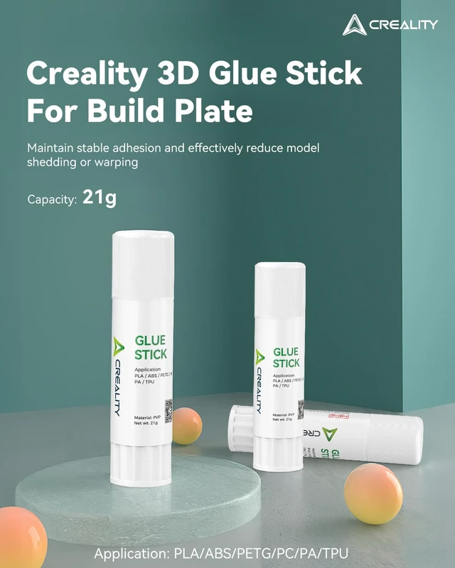 Alt view image 2 of 7 - Creality 3D Printer Glue Sticks PVP Solid Glue Sticks for 3D Printing Hot Bed Build Plate, Enhanced Adhesion Reduces Warping for Filament, 3D Printer Adhesive for PLA/ABS/PETG/PC/PA/TPU, 2 Pack