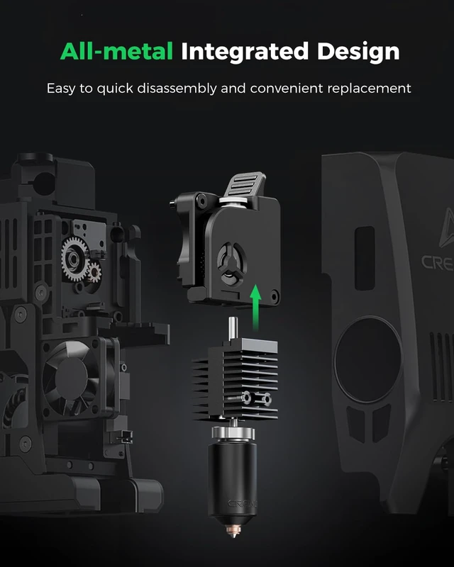 Alt view image 4 of 7 - Creality Official K2 Ceramic Heating Block Hotend Kit, with Quick-swap Nozzle Kit, Supports 300°C High Temperature, All-Metal Integrated Design Extruder Hotend Kit for 3D Printers K2 Combo