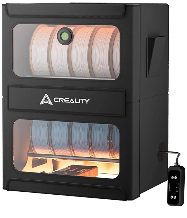Main image of Official CREALITY Multi-roll Filament Dryer, Filament Storage Box with Heating for 3D Filament 10kg Spool, Detachable Heating Module,Fast Heating to 70°C, Fireproof Moisture-Proof for PLA PETG ABS TPU