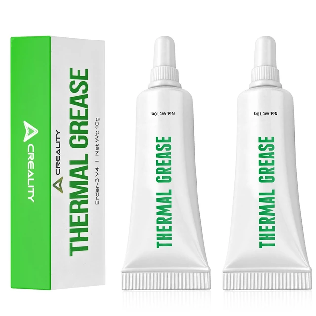 Main image of Creality 3D Printer Thermal Grease, 350°C High-Temperature Resistant Paste, Excellent Thermal Conductivity, Non-Conductive, for 3D Printer Hotend/Nozzle, Suitable for All FDM 3D Printer (2 Pack)