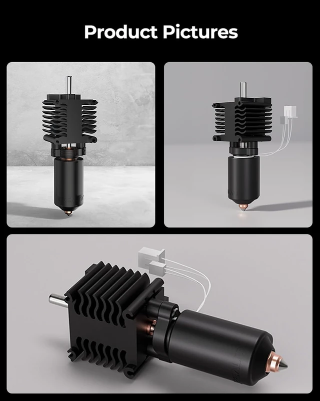 Alt view image 7 of 7 - Creality Official Hi Ceramic Hotend Kit, with Quick-swap Nozzle, Supports 300°C High Temperature, High-Speed Printing Replaceable Heating Block Kit for 3D Printer Hi Combo