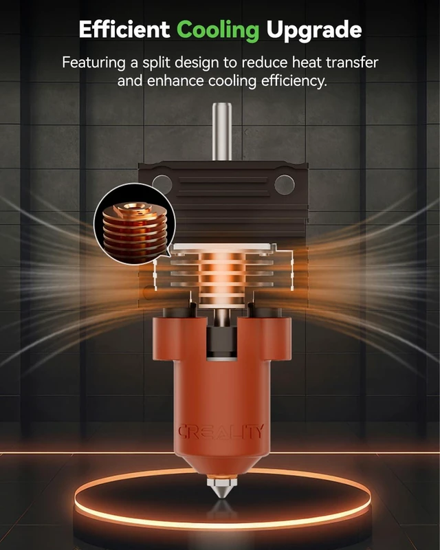 Alt view image 5 of 7 - Creality 2025 K1 SE/K1C/K1 Max/K1 Upgrade Ceramic Heating Block Kit, New Version Terminal with Buckle, K1 Series 600mm/s High-Speed Printing Hot End, Extruder Hotend for 3D Printer K1 Series