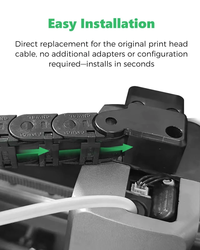 Alt view image 5 of 7 - Creality K2 Pro Toolhead Cable, High-Temp & Durability Hotend Mainboard Connector Wire, Stable Signal Transmission OEM Compatible Plug & Play, K2 Pro 3D Printer Replacement