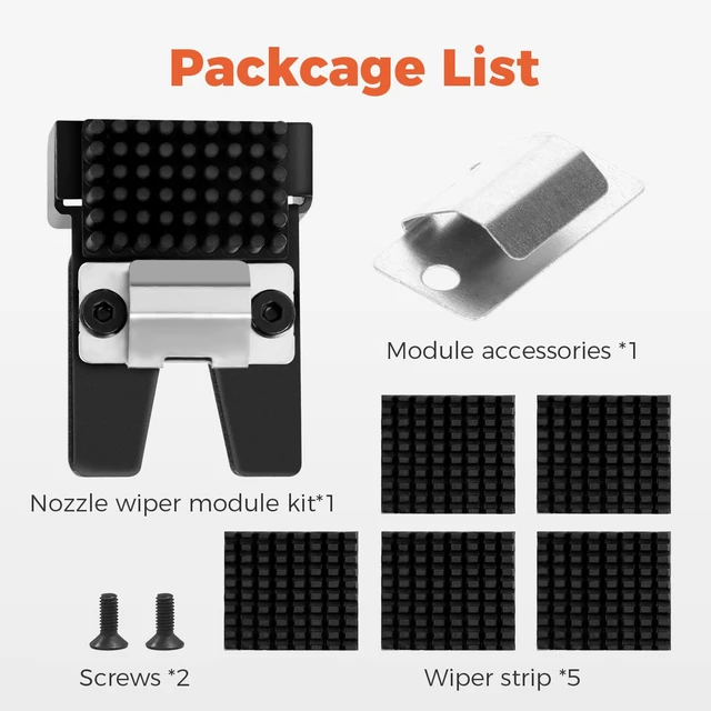 Alt view image 5 of 5 - Creality Official K2 Plus Nozzle Wiper Module, with 5PCS Mouth Wiper Strips, K2 Plus Combo Original Replaceable Accessories for Nozzle Cleaning