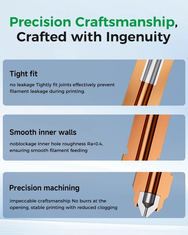 Alt view image 6 of 7 - Creality Official K2 Pro Nozzle Upgraded, 0.4mm 2 PCS Larger Cavity Quick-Swap K2Pro Nozzle, Copper Alloy and Hardened Steel Hotend Nozzle Replacement Accessories for 3D Printer K2 Pro Combo