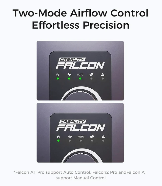 Alt view image 7 of 7 - Creality Upgraded Falcon AC2 Air-Compress Assist for Laser Engraver, 30L/min Airflow for Falcon A1/A1 Pro,Falcon2 Pro/Pro S, Manual & Automatic Control, Protects Laser Lens, Cleaner Cuts & Engraving