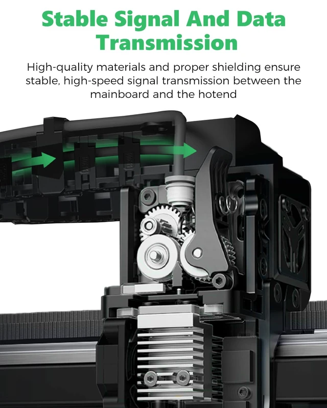 Alt view image 4 of 7 - Creality K2 Pro Toolhead Cable, High-Temp & Durability Hotend Mainboard Connector Wire, Stable Signal Transmission OEM Compatible Plug & Play, K2 Pro 3D Printer Replacement