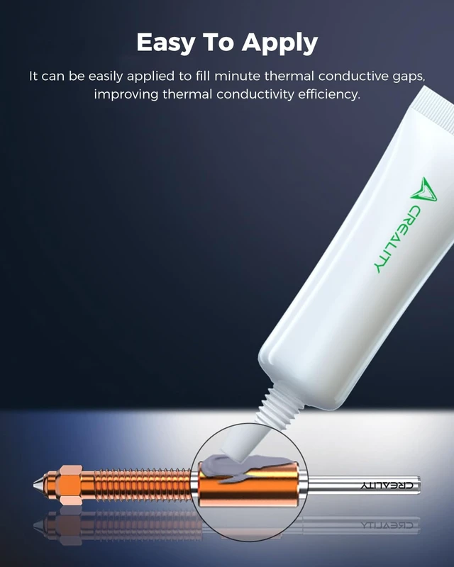 Alt view image 4 of 7 - Creality 3D Printer Thermal Grease, High Thermal Conductivity, 250°C High-Temperature Resistant Paste for 3D Printer Hotend&Nozzle, Suit for All FDM 3D Printer (2Pack)