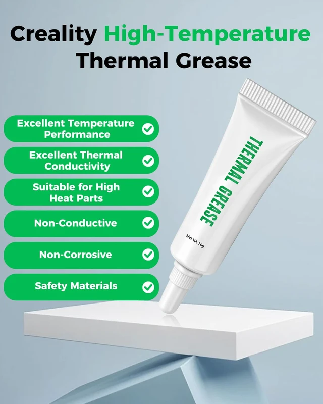 Alt view image 2 of 7 - Creality 3D Printer Thermal Grease, 350°C High-Temperature Resistant Paste, Excellent Thermal Conductivity, Non-Conductive, for 3D Printer Hotend/Nozzle, Suitable for All FDM 3D Printer (2 Pack)