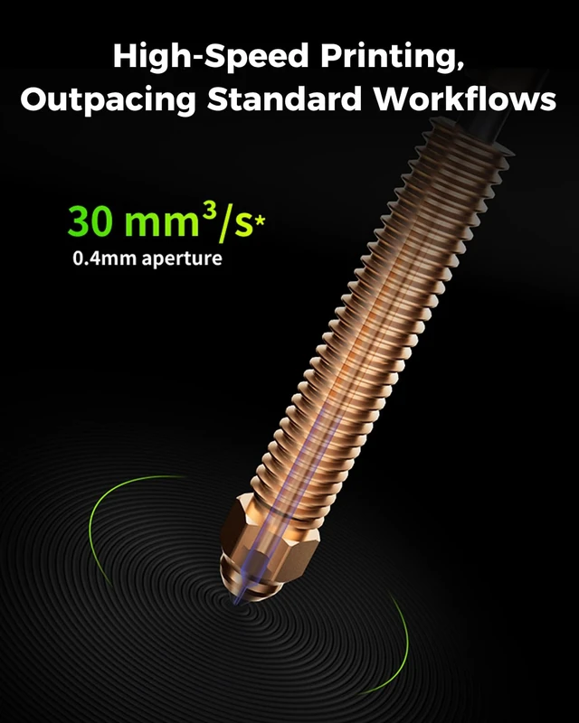 Alt view image 6 of 7 - Creality Phaetus K2 Plus Silicon Carbide Nozzle, 0.6mm Quick-Swap 3D Printing Nozzle Specially for Carbon Fiber, Wood, Glass Fiber Filament, Suit for 3D Printer K2 Plus, K2, K2 Pro, Creality Hi