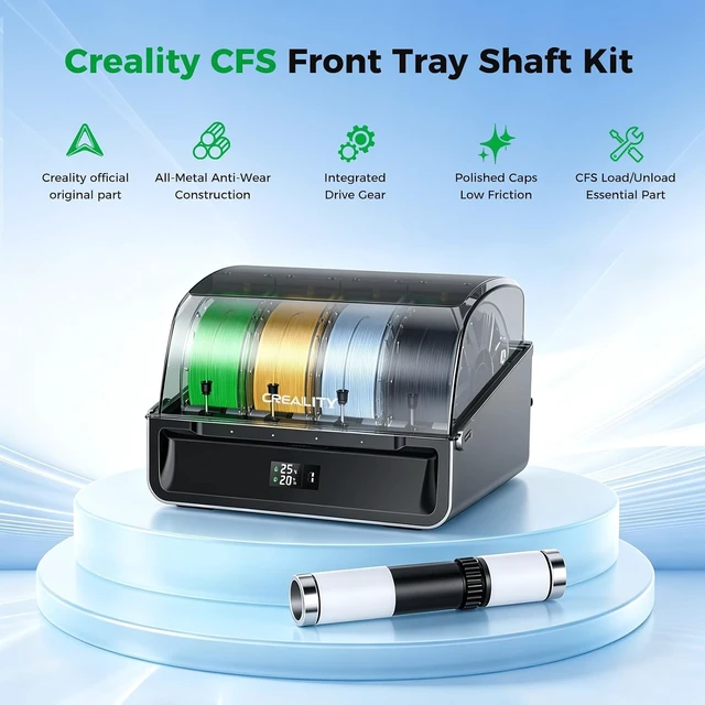 Alt view image 2 of 7 - Creality Official CFS Front Tray Shaft Kit, Original CFS Feeder Shaft Kit, Wear Resistant Replacement Shaft for Stable Filament Delivery, CFS Replacement Accessory for Multi-Color Filament System