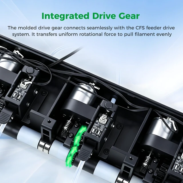 Alt view image 3 of 7 - Creality Official CFS Front Tray Shaft Kit, Original CFS Feeder Shaft Kit, Wear Resistant Replacement Shaft for Stable Filament Delivery, CFS Replacement Accessory for Multi-Color Filament System