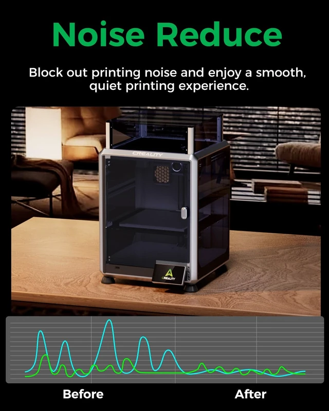 Alt view image 4 of 7 - Creality Official K1 SE/ K2 SE Enclosure, Transparent Black K1 SE Cover, 100% Fit Customized, Constant Temperature Noise Reduce Dustproof Protective Tent, 3D Printer Enclosure for Creality K2 SE