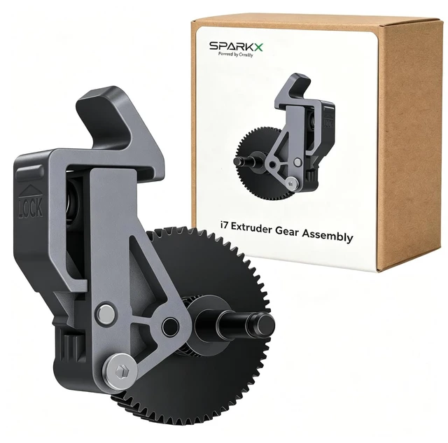 Main image of Creality Official SPARKX i7 Extruder Gear Assembly, Original i7 Replacement Gear Kit, LockRelease Lever Design, Strong Torque, WearResistant Gear for Compatible SPARKX i7 3D Printer