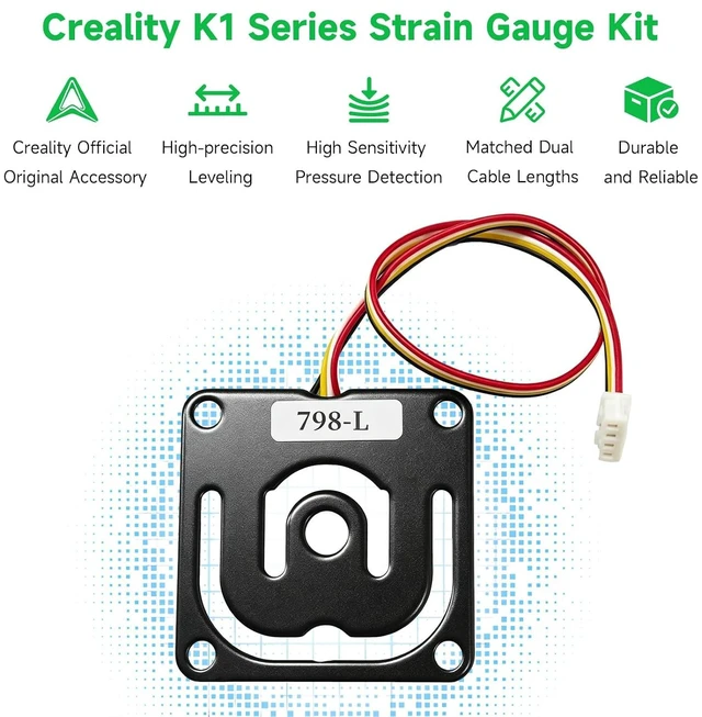 Alt view image 2 of 7 - Creality Official K1 Series Strain Gauges 4PCS, Load Cell Sensor Replacement for Creality K1, K1C, K1 SE, K1 Max 3D Printer Auto Bed Leveling