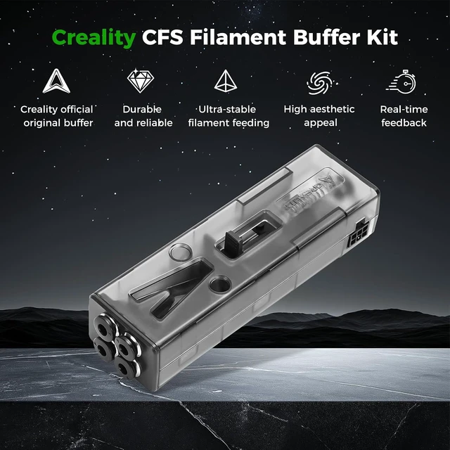 Alt view image 2 of 7 - Creality Official CFS Filament Buffer, Original 4-Way Filament Storage Buffer Unit, Anti-Tangle, for Multi-Color CFS Printing System, K2 Plus Combo, Creality Hi Combo and Multi-Color 3D Printers