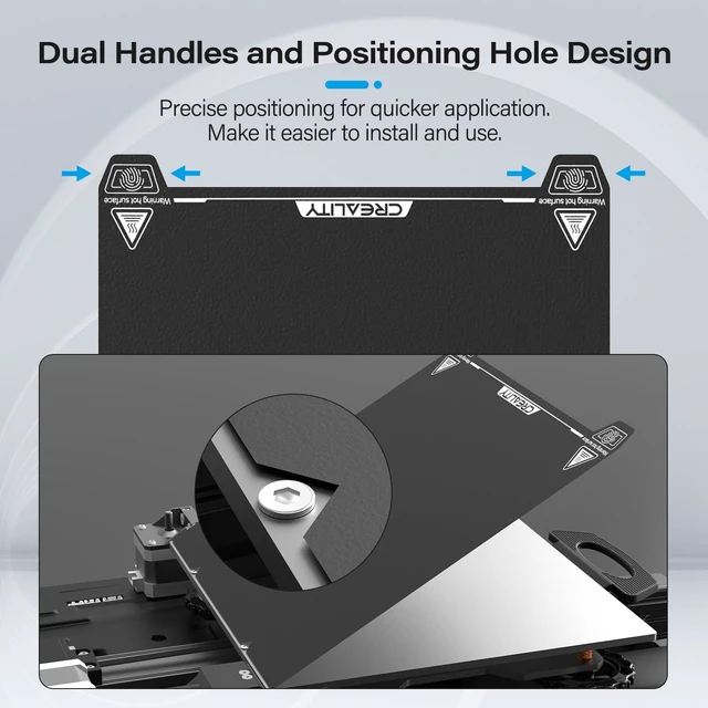 Alt view image 3 of 7 - Creality Official Ender 3 S1 Original Build Plate, Textured PEI Bed Plate