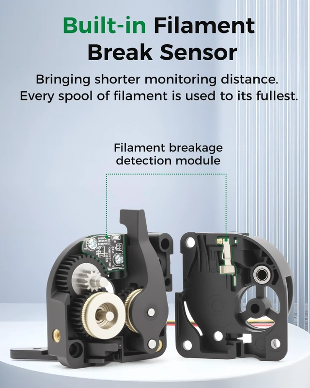Alt view image 6 of 7 - Creality Official K2 SE Extruder Kit, Built-in Filament Break Sensor and Filament Cutter, Dual Gears for Smooth Feeding, Force Up to 80N, for 3D Printer K2 SE Combo