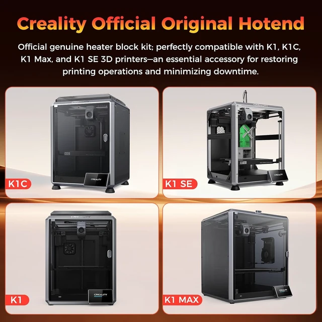 Alt view image 2 of 7 - Creality Official K1/K1 MAX/K1C/K1 SE Ceramic Heating Block Kit (New Version), K1 Series Upgrade Hotend Kit, 60W QuickHeat Hotend, Upgrade Part for Creality K1 Series 3D Printer