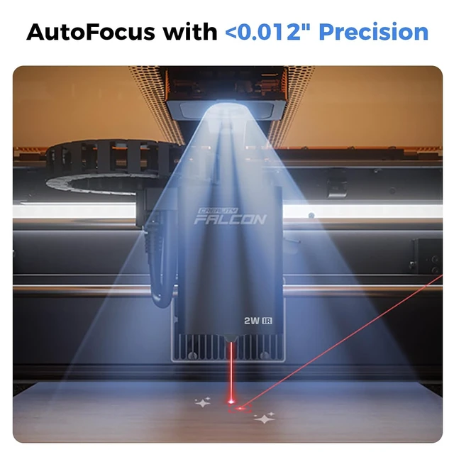 Alt view image 6 of 7 - Creality 2W Infrared Laser Module, Falcon A1 Pro Replace Laser Module, High-Precision Engraving Laser for Metal, Plastic, Acrylic, Compatible Only with Falcon A1 Pro Laser Engraver