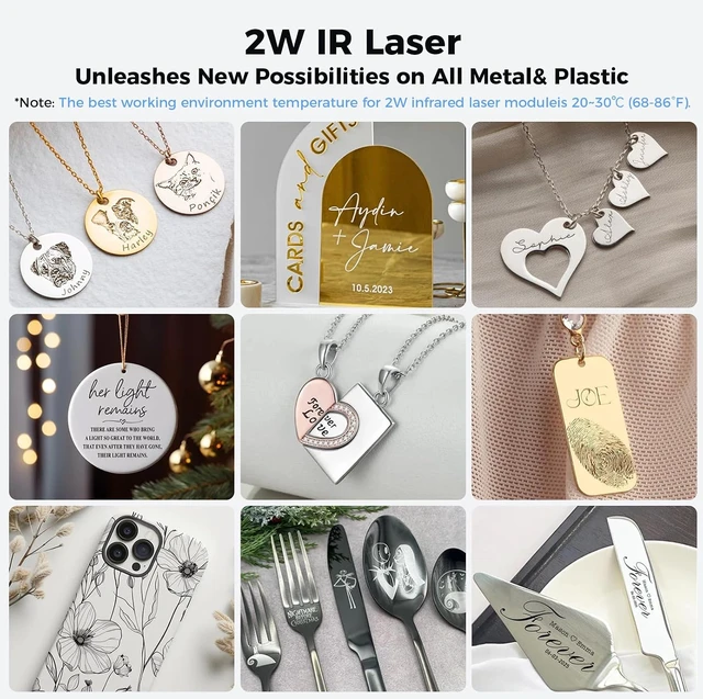 Alt view image 7 of 7 - Creality 2W Infrared Laser Module, Falcon A1 Pro Replace Laser Module, High-Precision Engraving Laser for Metal, Plastic, Acrylic, Compatible Only with Falcon A1 Pro Laser Engraver