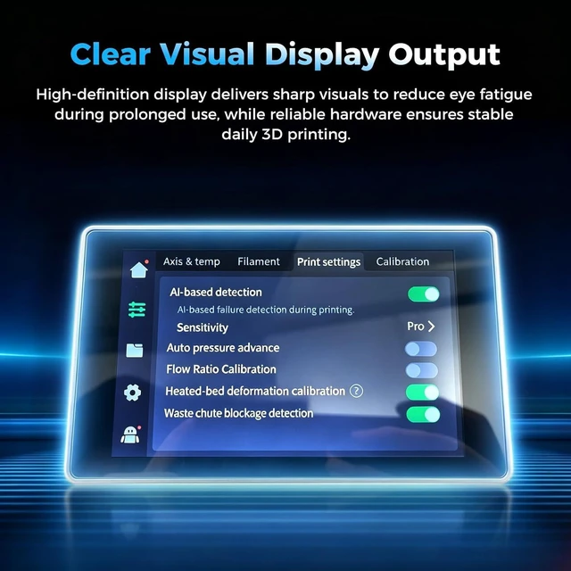 Alt view image 6 of 7 - Creality Official K1 Max Touch Screen Kit, Original 3D Printer Display Panel with Matching Flex Cable, DirectReplacement Touch Control Screen for Creality K1 Max 3D Printer
