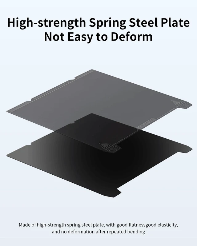 Alt view image 5 of 6 - Creality Official K1 Build Plate Smooth Surface 235x235mm PEI Sheet Flexible Removable Spring Steel Bed Plate for Ender 3 V3/3V3 SE/3V3 KE/3 S1/3 S1 Pro/5 S1/CR-10SE (Without Magnetic Base)