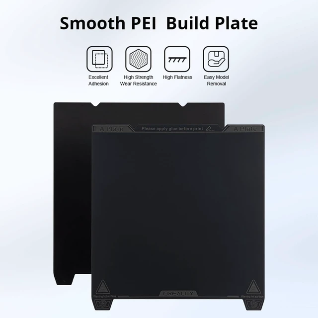 Alt view image 2 of 7 - Creality Official K1 Max Build Plate Smooth Surface 315x310mm PEI Sheet Flexible Removable Spring Bed Plate for K1 Max, Ender 3 V3 Plus(Without Magnetic Base)