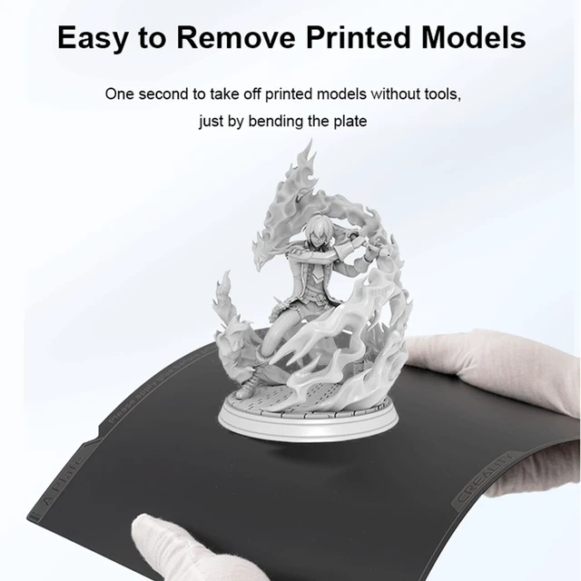Alt view image 6 of 7 - Creality Official K1 Max Build Plate Smooth Surface 315x310mm PEI Sheet Flexible Removable Spring Bed Plate for K1 Max, Ender 3 V3 Plus(Without Magnetic Base)
