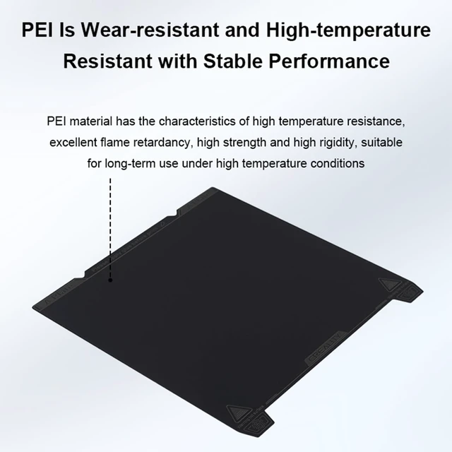 Alt view image 4 of 7 - Creality Official K1 Max Build Plate Smooth Surface 315x310mm PEI Sheet Flexible Removable Spring Bed Plate for K1 Max, Ender 3 V3 Plus(Without Magnetic Base)