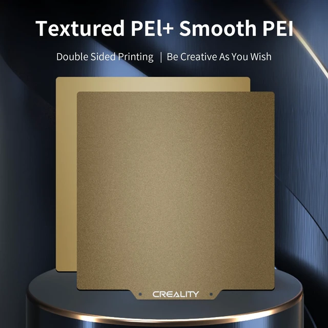 Alt view image 2 of 6 - Creality Official Ender 3 Build Plate, 235x235mm Double-Sided Magnetic Bed Plate Textured+Smooth Surface Flexible Removable Printing Platform for Ender 3/3 V2/3 Pro/3 S1/3 S1 Pro/3 V3 SE, K1C, K1 SE